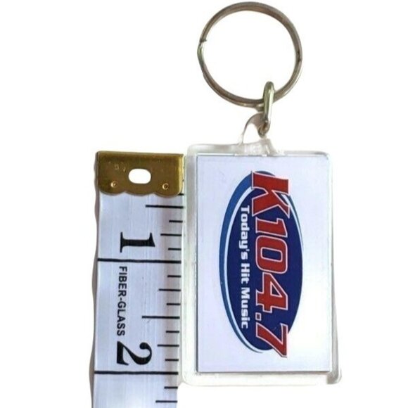 K104.7 Kfest Radio Station Keychain Double-Sided Design 3"x1.5" A304 - Picture 3 of 6